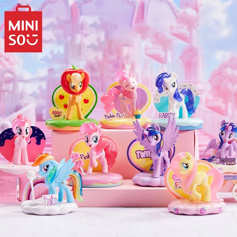 Anime My Little Pony Series Blind Box Twilight Sparkle Fluttershy Pinkie Pie Ozdoba na biurko Model Lalka Zabawki Dziewczyna Prezent urodzinowy