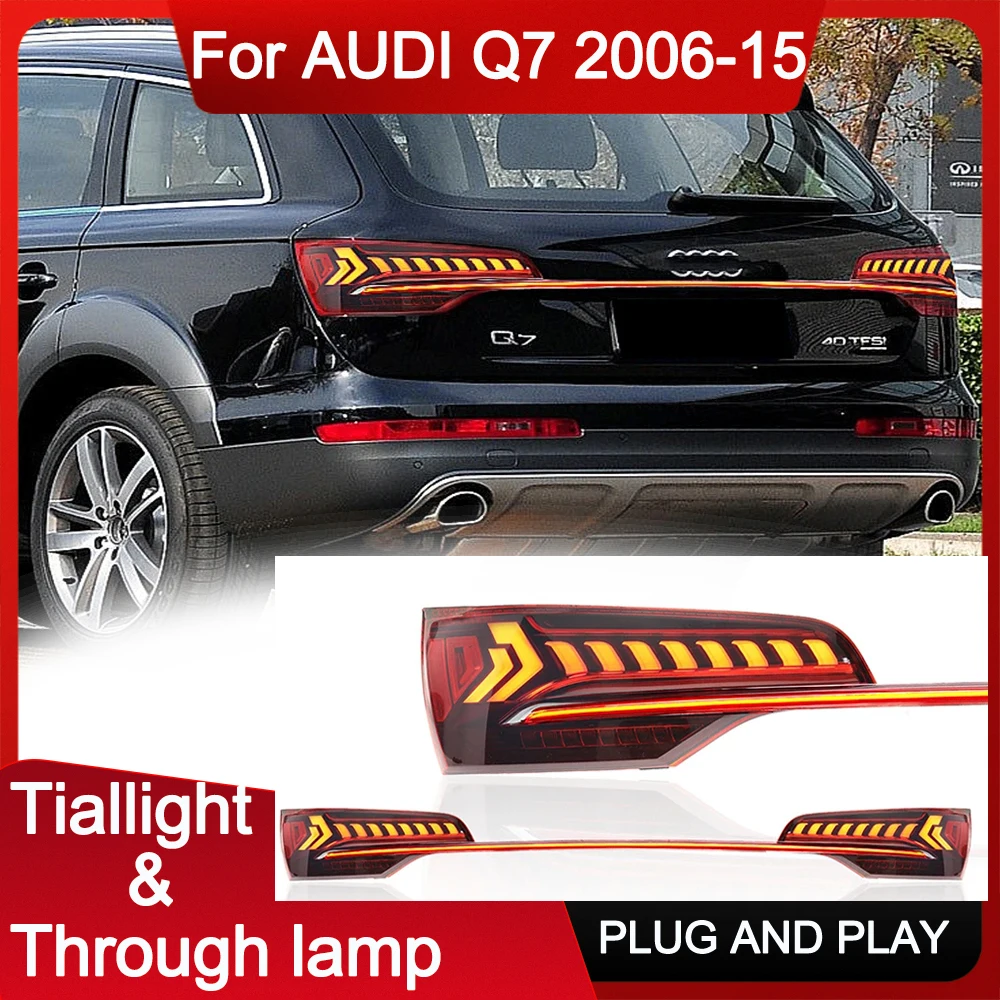 

Car LED Taillights For AUDI Q7 2006-2015 Taillights LED DRL Dynamic Turn Signal Lights LED Trump Lamp Rear Lamps Auto Assembly