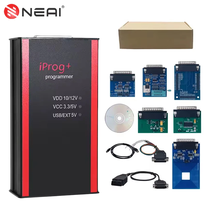Iprog Pro V85 ECU مفتاح مبرمج أداة دعم Eeprom IMMO راديو السيارة Air`bag إعادة تعيين راديو لوحة القيادة كيلومتر مع محول 6/10/11