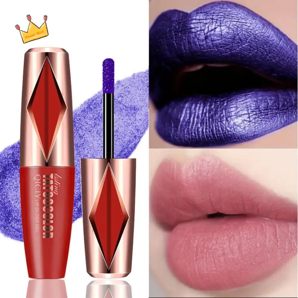 

2Pcs Matte Peel Off Lip Stain Long-Lasting Non-Sticky Cup Lip Glaze Waterproof Proof Tint Transfer Tear Lip Gloss Girlfriend