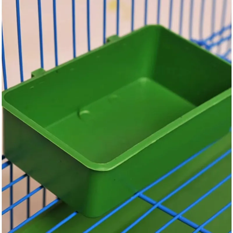 Bird Parrot Food Water Bowl Feeder Plastic Pigeons Birds Cage Sand Cup Feeding Holder Bird Accessories Feeding Supplies