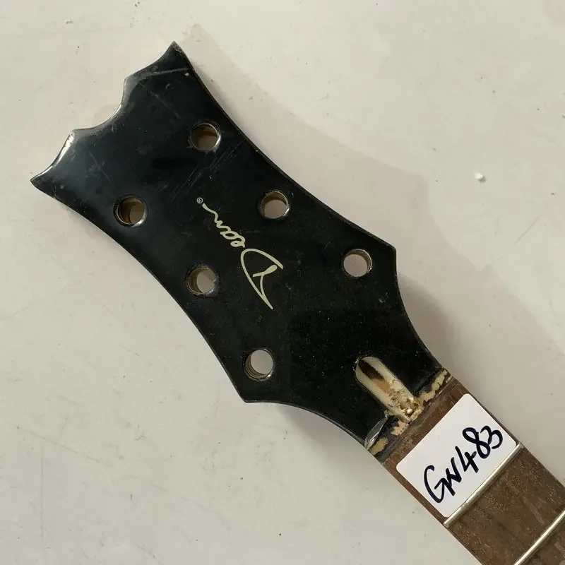 GN483 Original and Genuine Dean Electric Guitar Unfinished 22 Frets  Guitar Neck with Damages Cracks Speical Sales Authorised