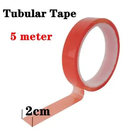 2PCS Double Side Bicycle Repair Tape Tubeless Rim Tape Bicycle Tubular Gluing Rim Tape 5M