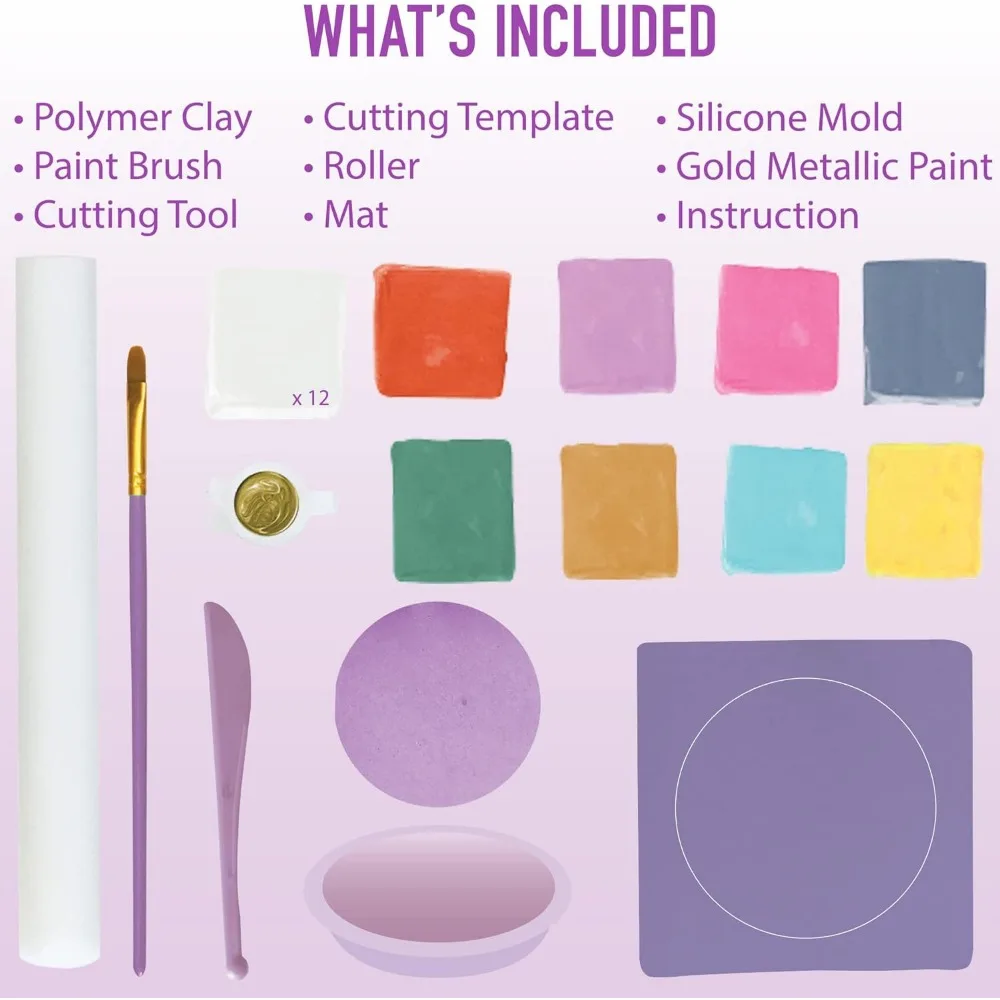 Make Your Own Clay Jewelry Bowls Arts and Crafts Kit for Girls Kids Ages 8 9 10 11 12 Years Old