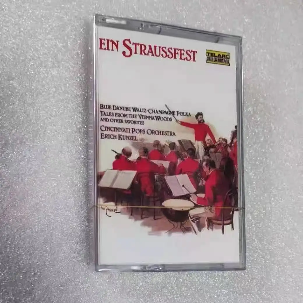 

Johann Strauss Music Magnetic Tape Greatest Hits Album Cassette Cosplay Walkman Car Recorder Soundtracks Box Party Music
