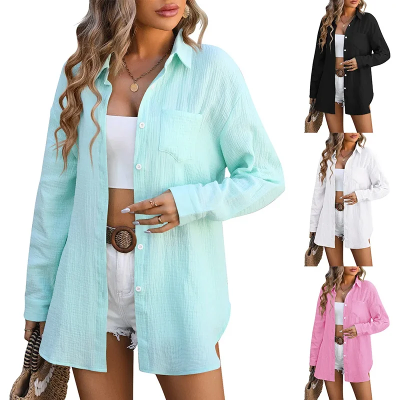 

Europe and America Cross Border Foreign Trade Women's Clothing Spring and Summer 2024 New Amazon Beach Cover-up Champray