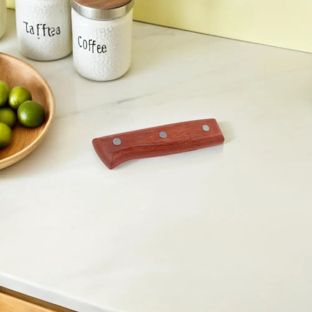 2Pcs Handle Wooden Replacement Anti Skid Kitchen Knife Grip Vegetable Chef Brown Sturdy Wide Compatibility - Image 6