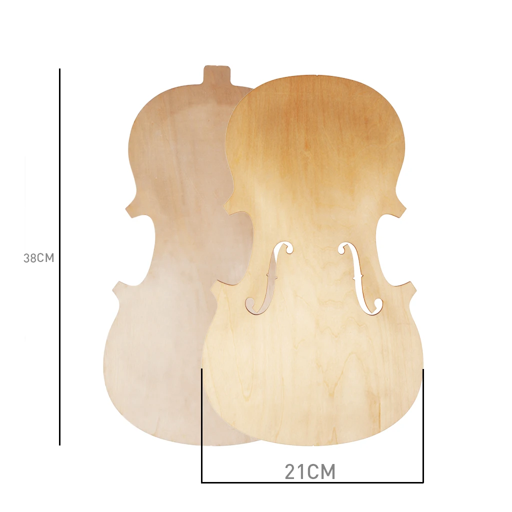 NAOMI  Violin Top And Back Unfinished Violin Parts 4/4 Solidwood DIY Violin Parts Accessories New