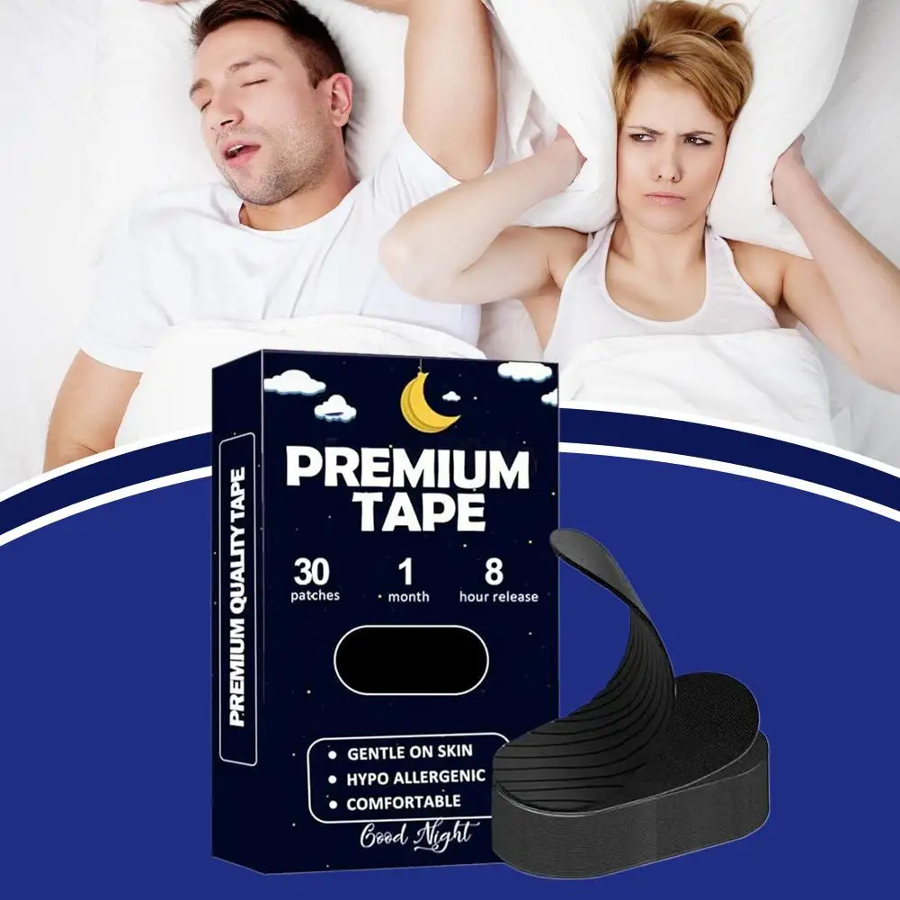 唇型いびき防止パッチ 口呼吸矯正 30枚入り 口呼吸軽減テープ 睡眠改善ステッカー いびき対策用
