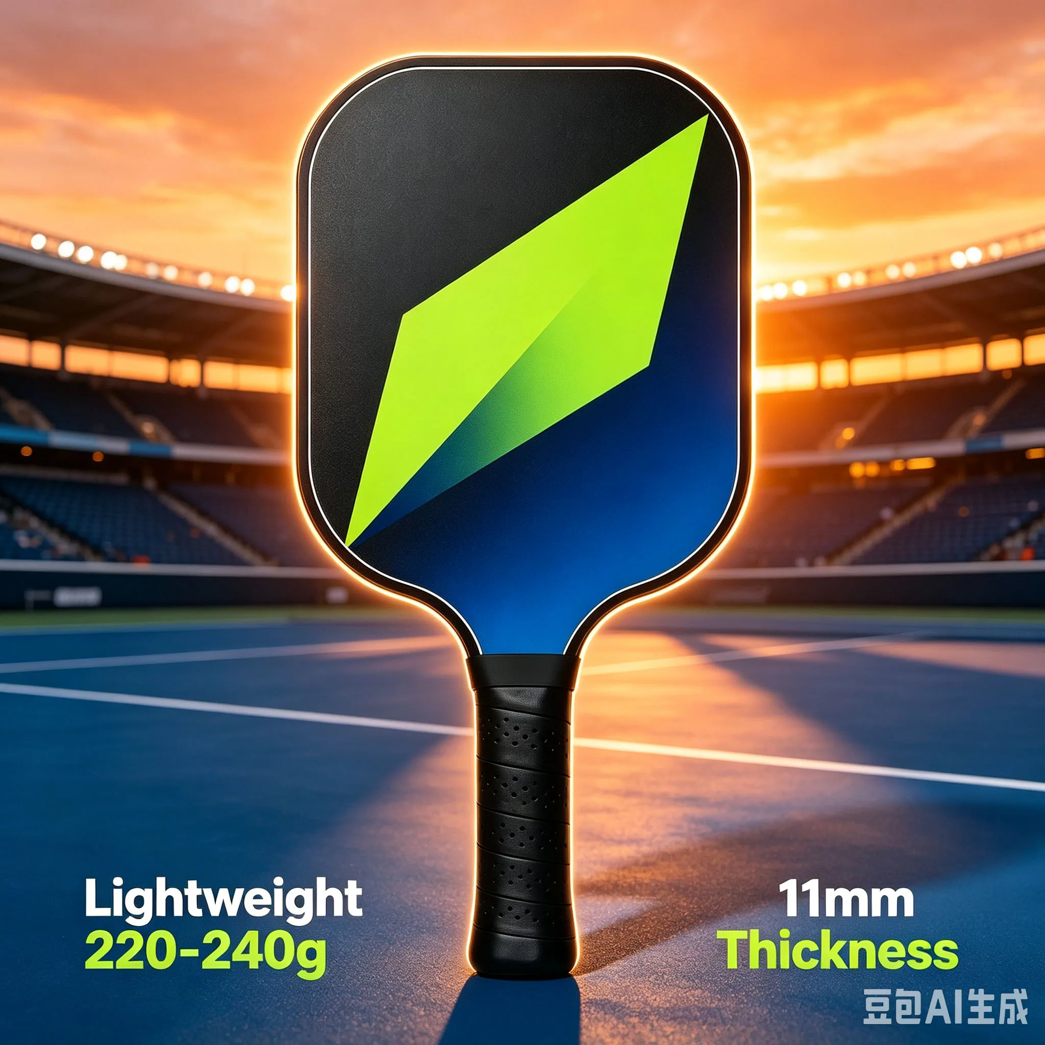 2026 Pickleball Paddle High Elasticity Fiberglass Surface 11mm Core Precise Ball Control Strong High Elasticity Shooting