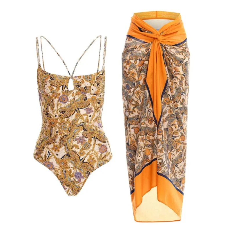 

Цельный купальник в стиле ретро Bal Dragoy с принтом, женский купальник 2023, новый трансграничный купальник с фиксированной накладкой на грудь ort Sve