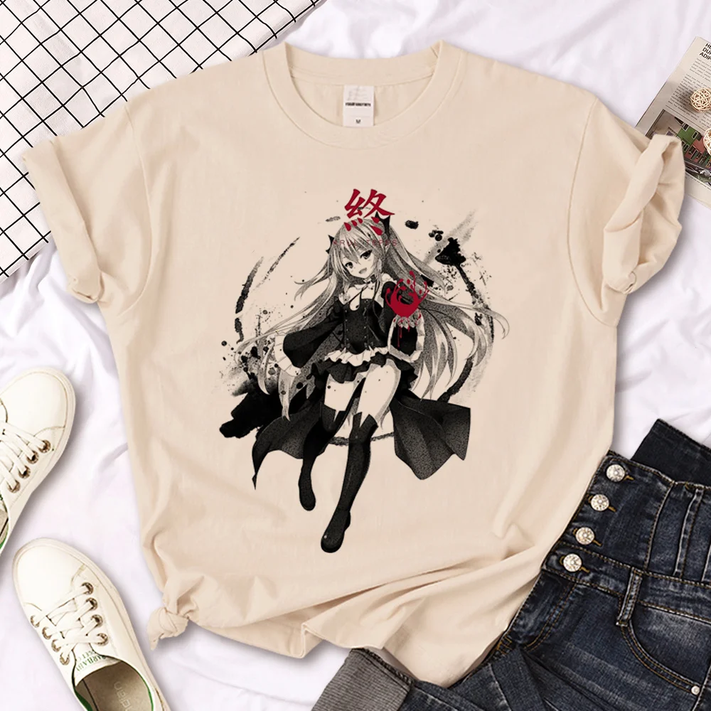 Seraph of the End t shirt men summer graphic streetwear t shirt boy designer 2000s clothes