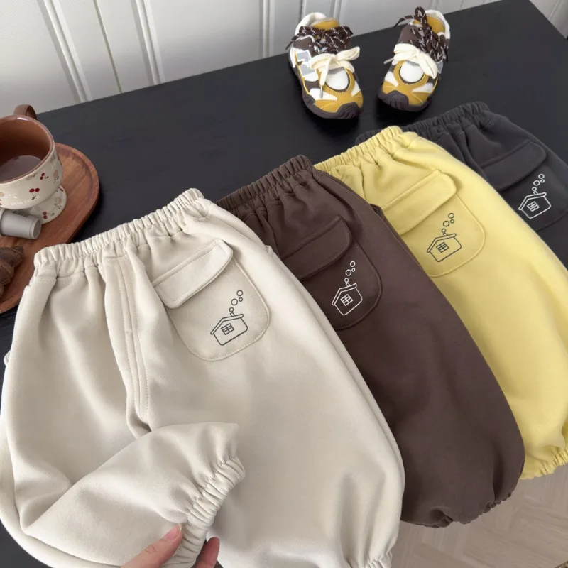 RAISE 1-12 Jahre Kinder Jungen Hosen Herbst Cartoon Bedruckte Kinder Jungen Jogginghosen Lose Vielseitige Elastische Taille Junior Mädchen Hose – Detail 9