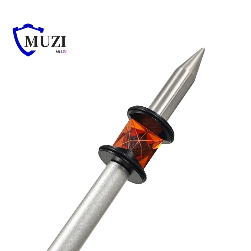 Высококачественная мини-призма GRZ101 с медным покрытием на 360 градусов и 4 полюсами из алюминиевого сплава (30 см) для Total Survey Station Leica ATR