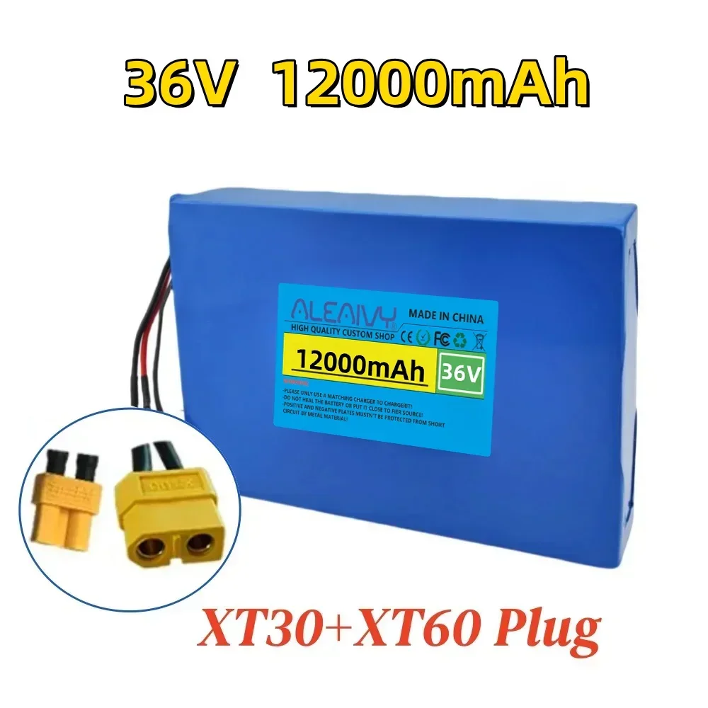 36V 12000mAh 10S4P 18650 lithiumbatterijpak - BMS uitgerust oplaadbaar voor 500W skateboard dagelijks woon-werkverkeer vervanging