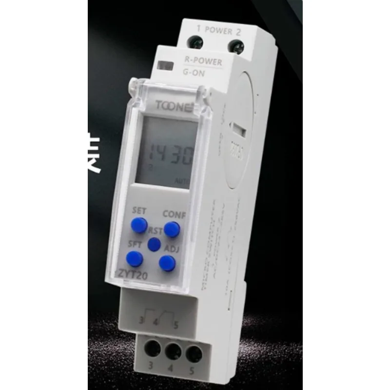 Time control switch ZYT20 ultra-thin intelligent cycle computer time control timing controller switch 24V-220V
