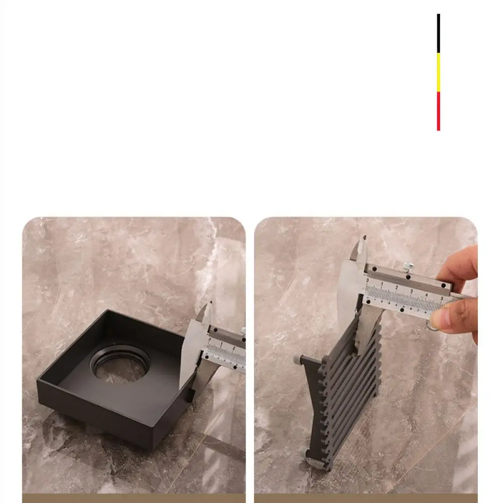 Adjustable Offset Floor Drain SUS304 Stainless Steel Grey Bathroom Shower Sewer Waste Water Pipe Drainer Anti Odor