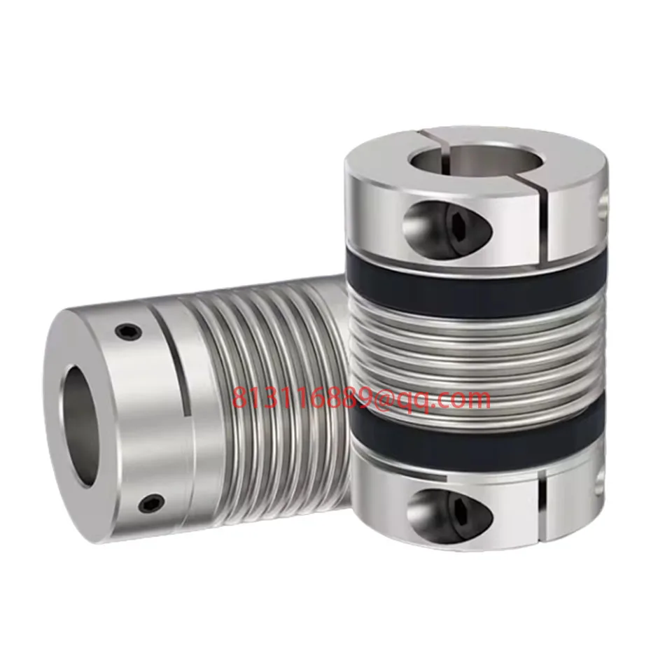 New Aluminum Alloy Bellows Coupling Elastic Coupling High Torque Servo Motor Screw Rod Connecting Sleeve