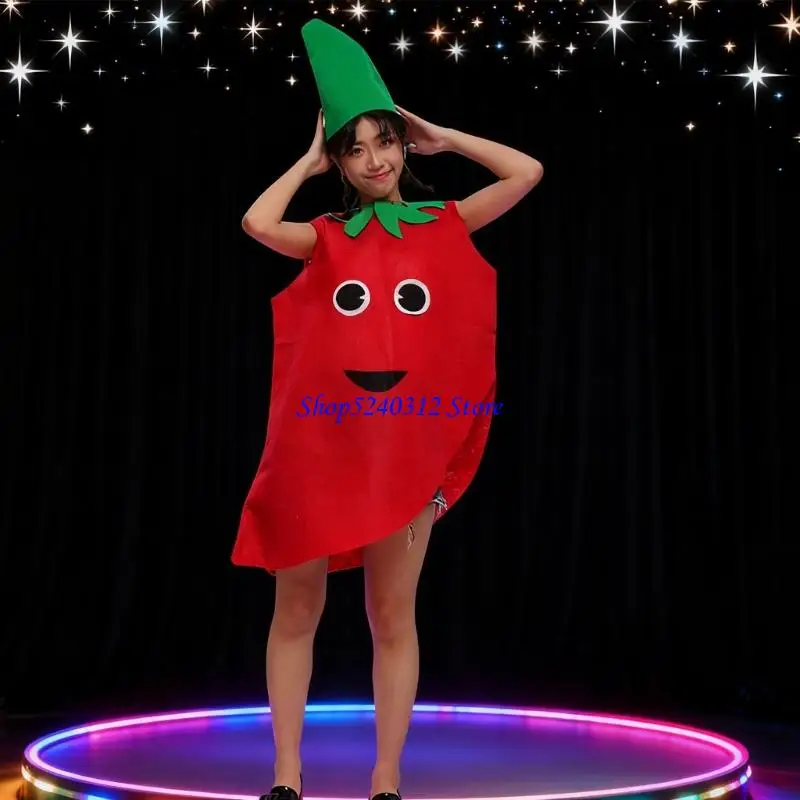 634C Feestkostuums met fruitthema, ademend vlies voor meerdere rollenspellen bij schoolevenementen en familiefeesten