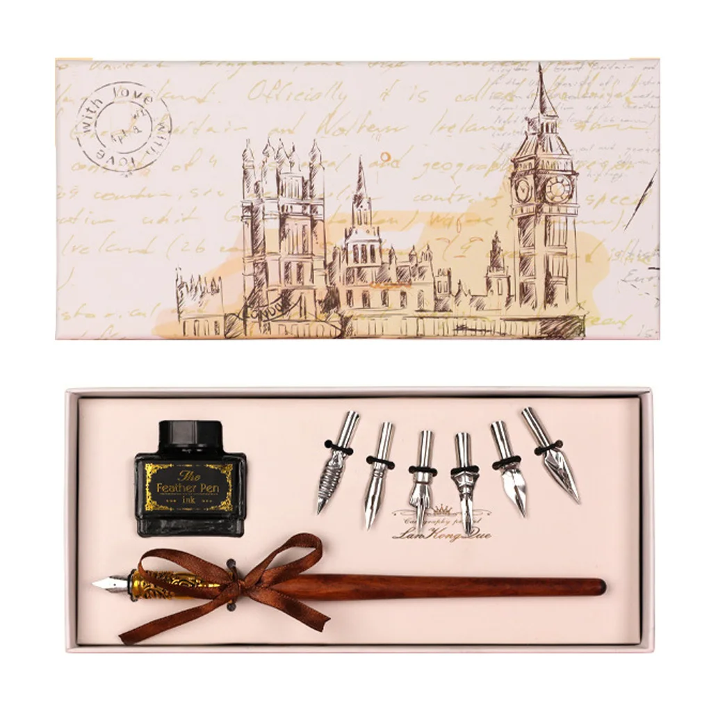 

Fountain Pen Set Calligraphy Portable Ink Pens Writing Tool Learning