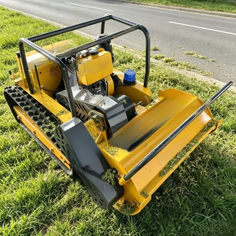 Hot Sale Remote Control Grass Mower 1000mm 1200mm Crawler Drive Grass Cutter for Garden
