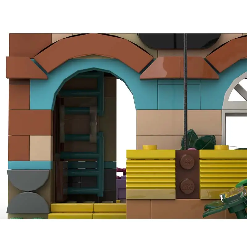 MOC Series Medieval Farm House Model Modular Architecture City Street View Building Blocks DIY Assemble Bricks Toys Gifts