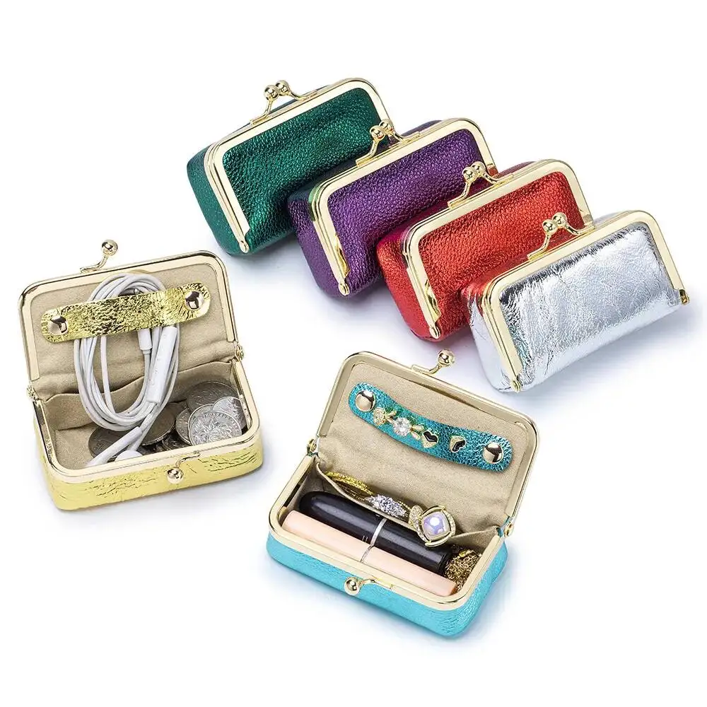 New Bag Women Wallet Mini Lipstick Storage Bag Necklace And Diamond Ring Storage Pearl Lady Purse Leather Jewelry Bag For Lady