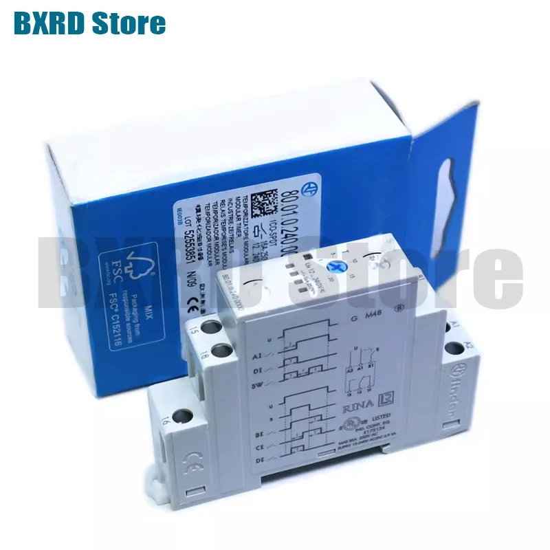 100%-NEW 80.01.0.240.0000 80.11 80.61 80.82 12-240VAC/DC Modular Timer