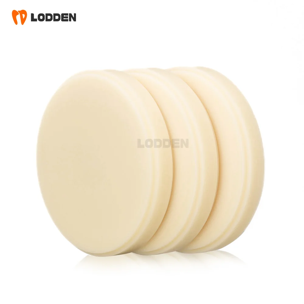 LODDEN Flexible PMMA Block Dental Lab Resin Materials High-Quality for CAD/CAM 98mm System Transparent Elastic Dentist Materials