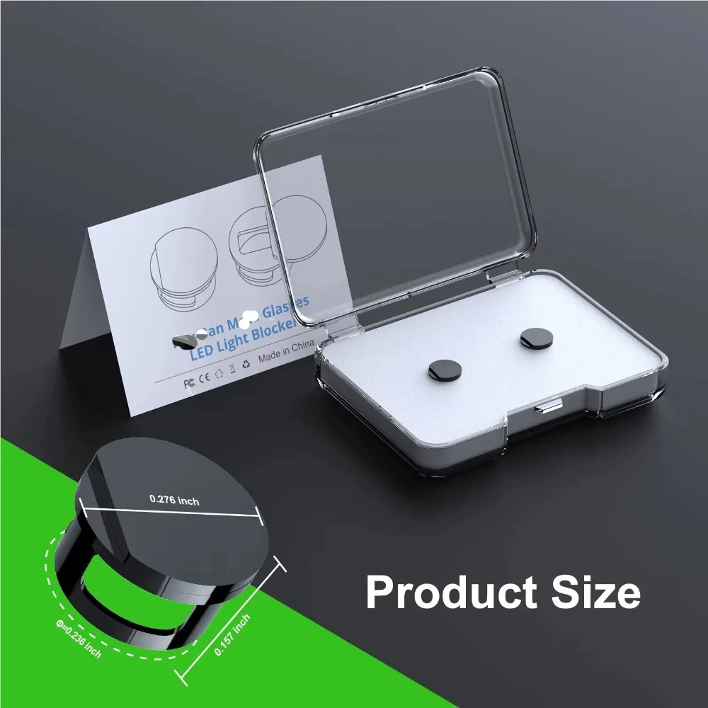 2026 LED Light Cover Adjustable Light Blocker for Ray-Ban Meta Oakley Meta HSTN Smart Glasses Compatible with Way-farer Skyler image 2