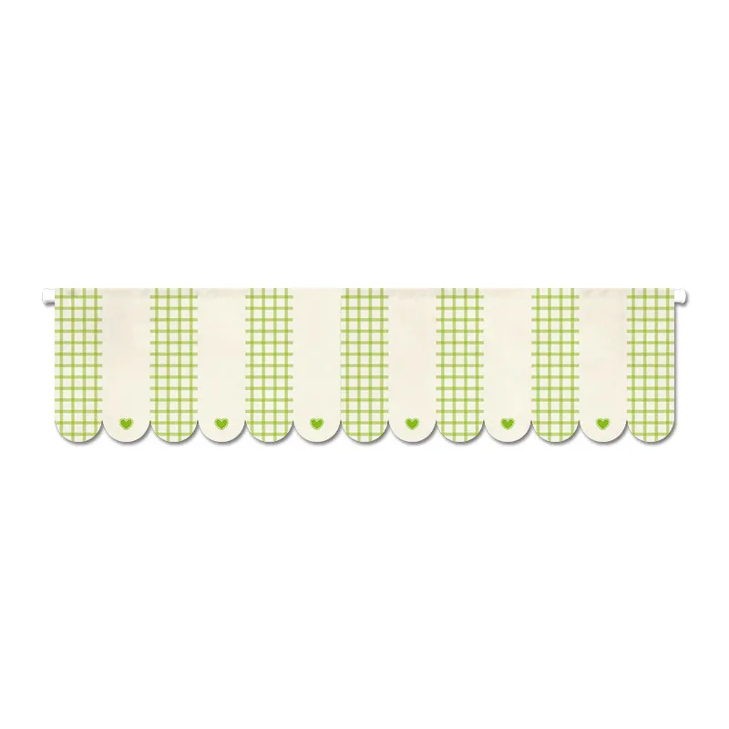 VIKAMA Custom Valance Curtain Fabric Storefront Banner for Cafe Bar Restaurant Kitchen Window Door Home Wall Decor