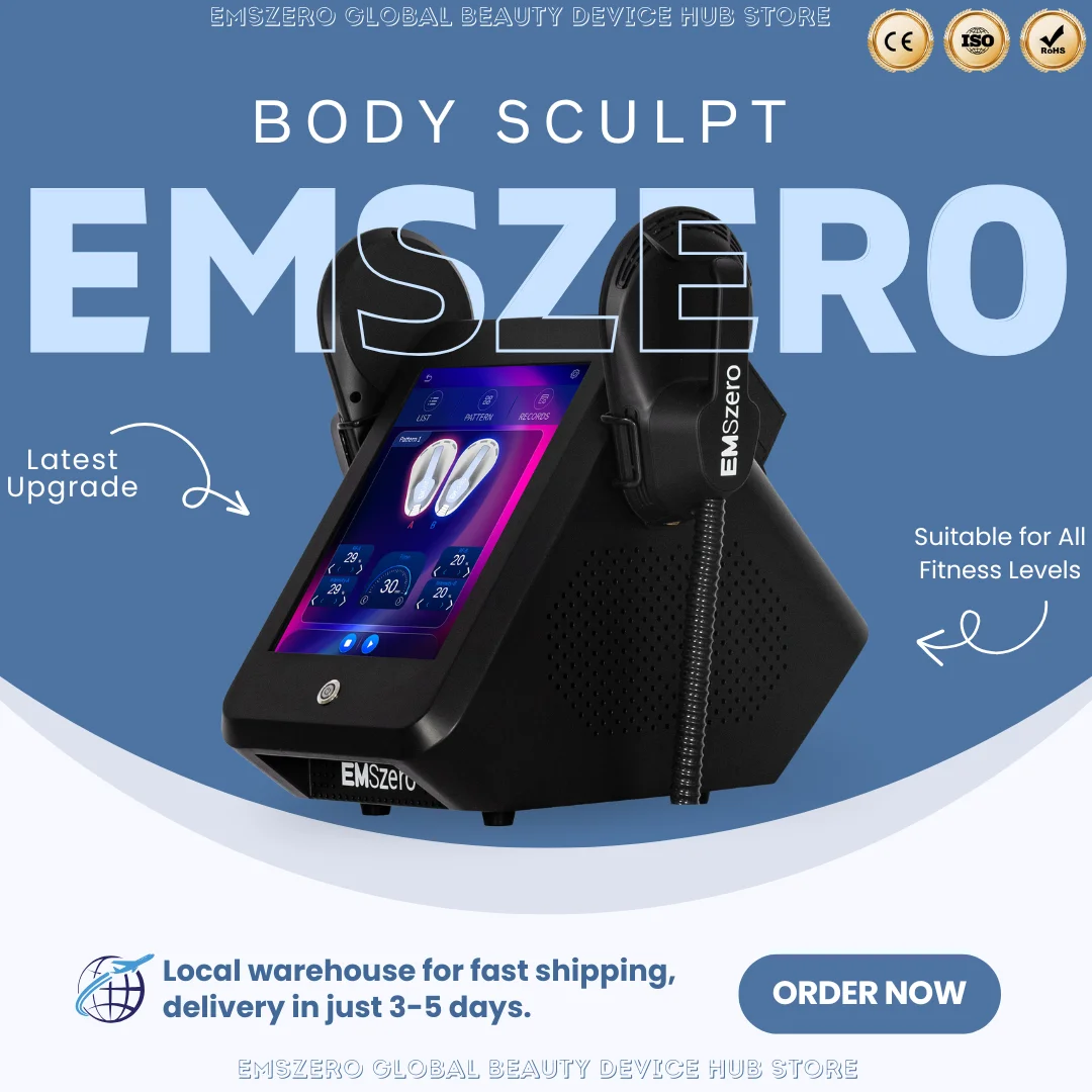 

EMSzero Weight Loss Sculpting Body Muscle Slimming Machine 6500W with 2 Handles EMS Electromagnetic Stimulate Muscle Fat Burning