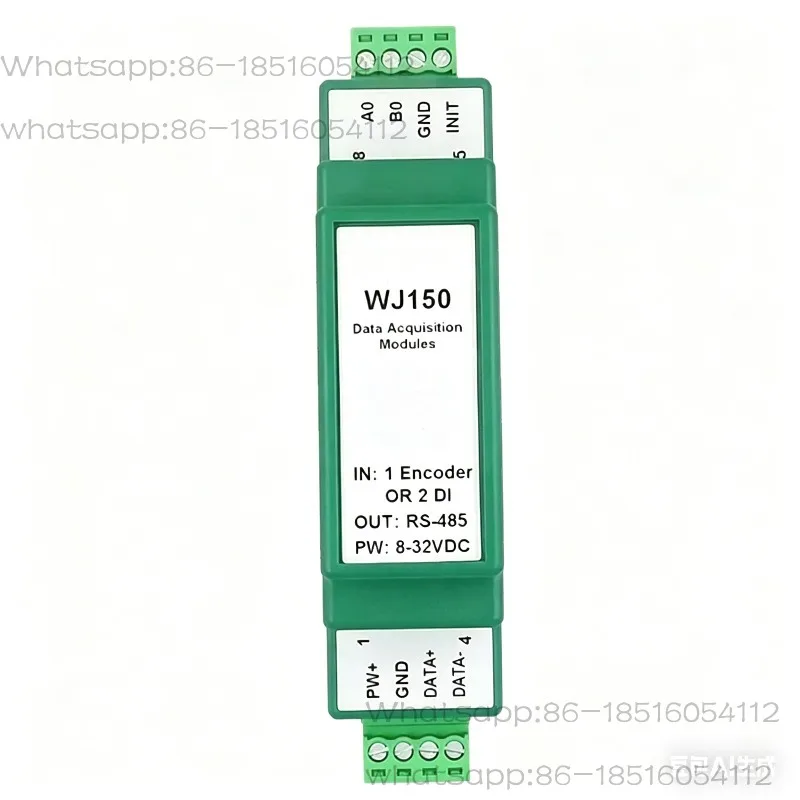 wj150-485-1ウェイエンコーダパルス信号カウンターまたは2ウェイdi高速カウンターmodbus-rtuモジュール