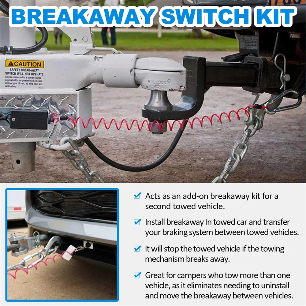 BRK2505 Breakaway Switch Kit Replacement for Blue Ox Patriot BRK2012 Tow Bar Supplemental Braking System BRK2010 BRK2016 BRK2019