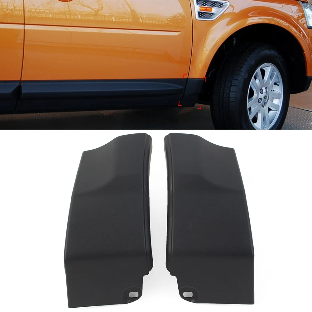 1 Pair Black Car Front Lower Fender Molding For Land Rover LR2 Freelander 2 2006 2007 2008 2009 LR018569 LR018568 