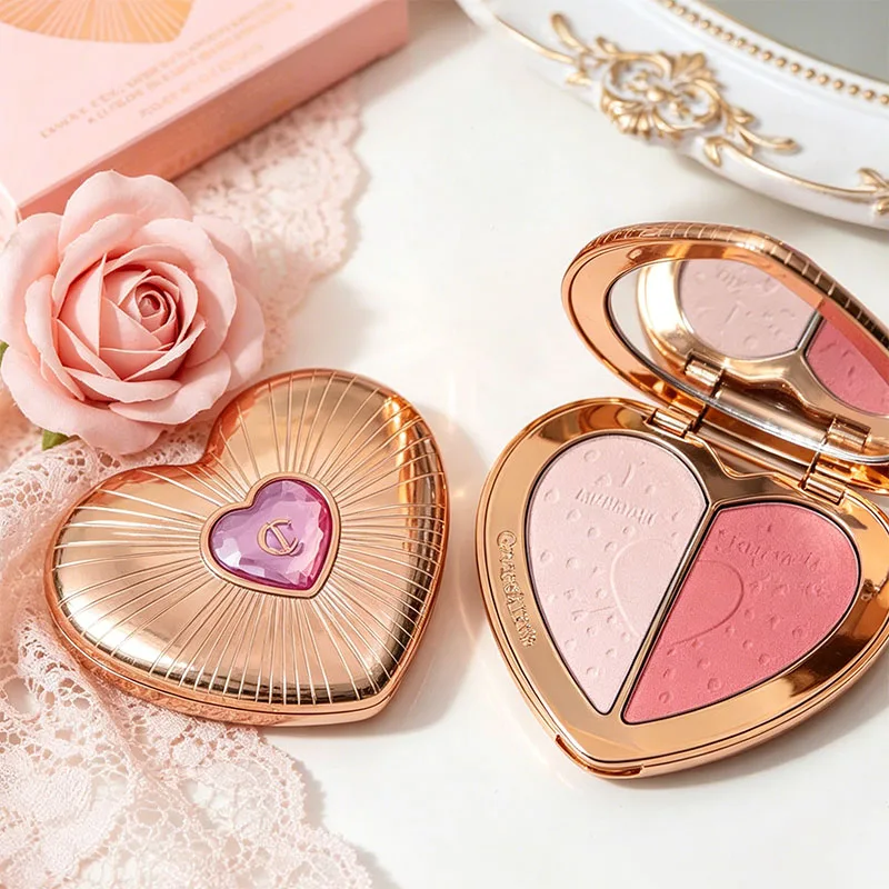 Hot Sale Charlotte Brand Setting Spray Fine Texture Powder Small Gold Plate 2 Color Powder Blusher Essence Oil Tilbury Cosmetics - view 3