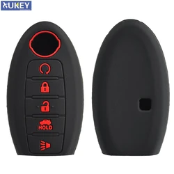 For Nissan Rouge Murano Maxima Altima Sentra Pathfinder Qashqai Silicone Remote Key Case Fob Shell Cover 5 Button 2016 - 2019