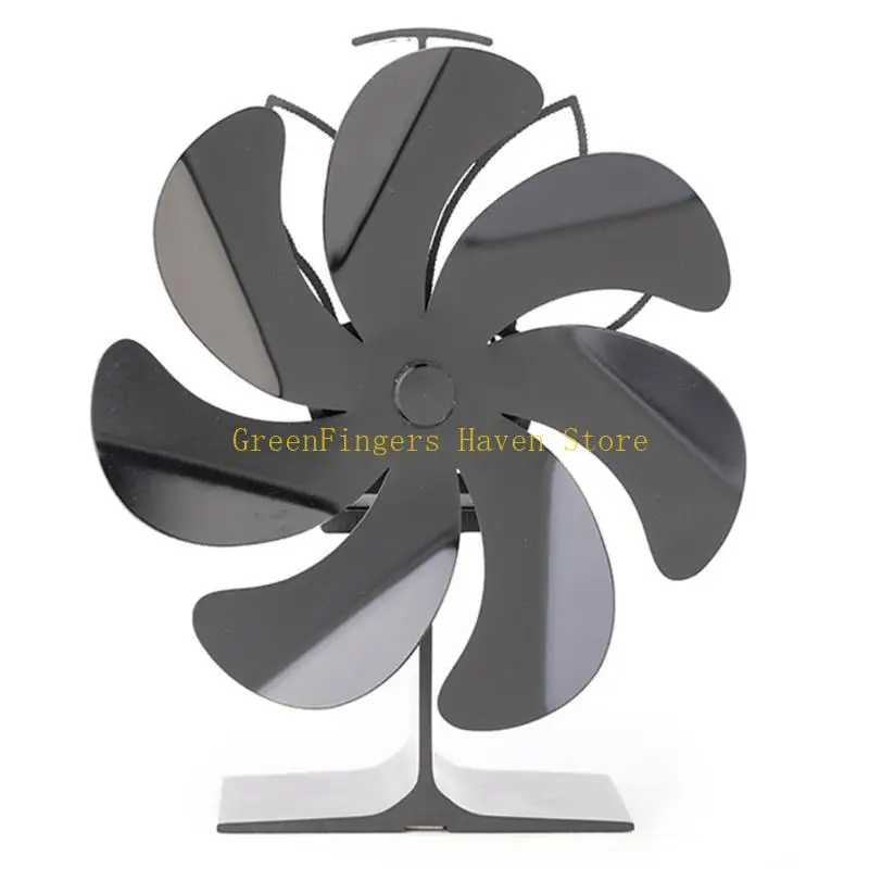 F68D Updated SF510G Heat Powered Stove Fan for Home Log Burning Fireplace Warm Air Efficient Heat Distribution