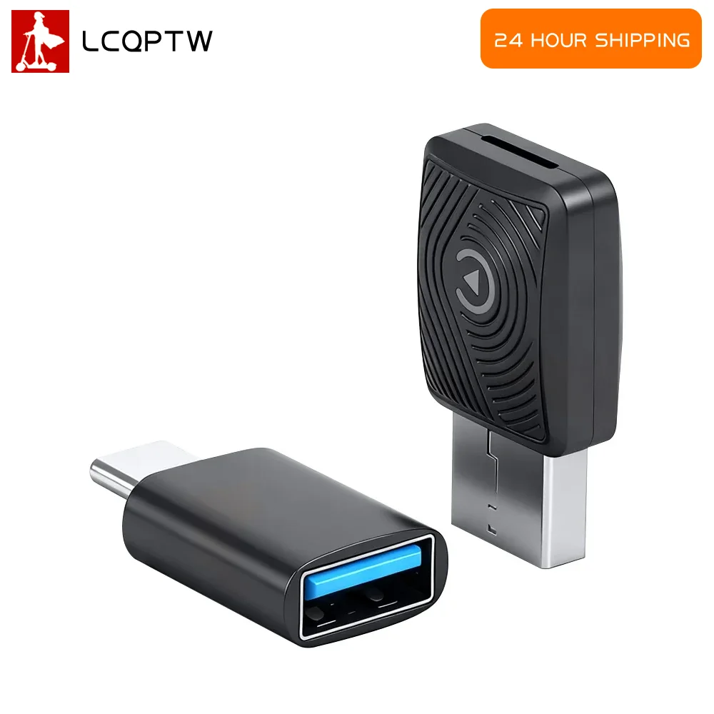 2 in 1 Wireless CarPlay Wireless Android Auto Adapter AI Box Convert Factory Wired CarPlay for Original Wired CarPlay Vehicles