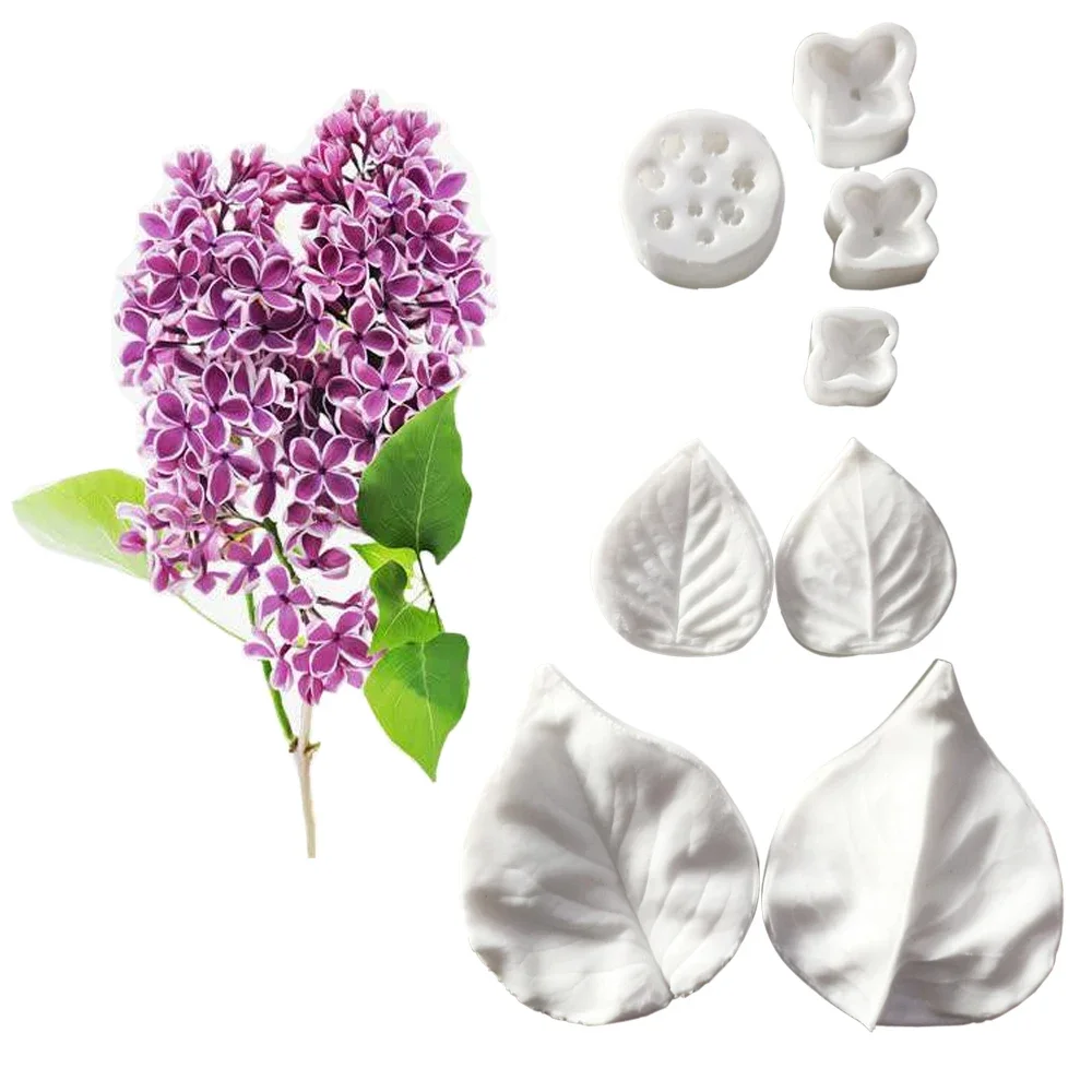 

2pcs/set Simulation Poppy Silicone Mold DIY Pastry Cake Fondant Mould Dessert Chocolate Clay Decoration Kitchen Bake Tool M2855