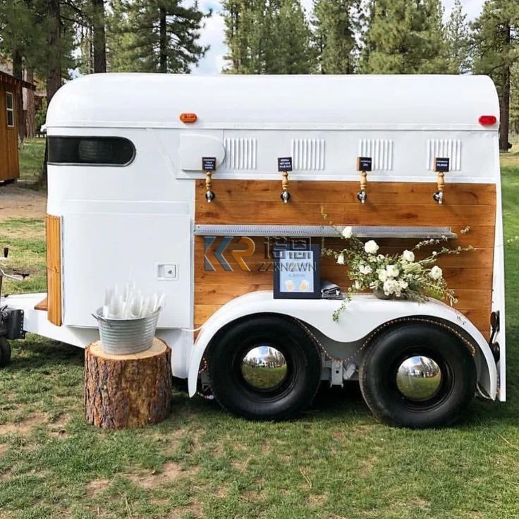 アイスクリームトラックフードカート、ストリートフードカー、コーヒーカート、ホットドッグスタンド、馬のトレーラー、完全装備、中国