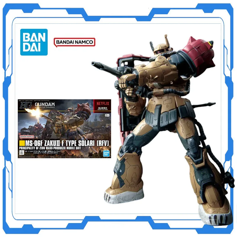 

Bandai Gundam HG 1/144 MS-06F Zaku II F Type Solari RFV Gundam Model Kit Assemble Action Figure Robot Toy Collection Gifts