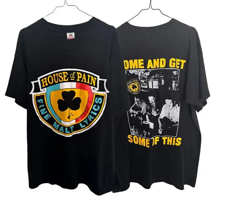 House Of Pain band Fine Malt Lyrics 2 sided black T shirt short sleeve NH7305