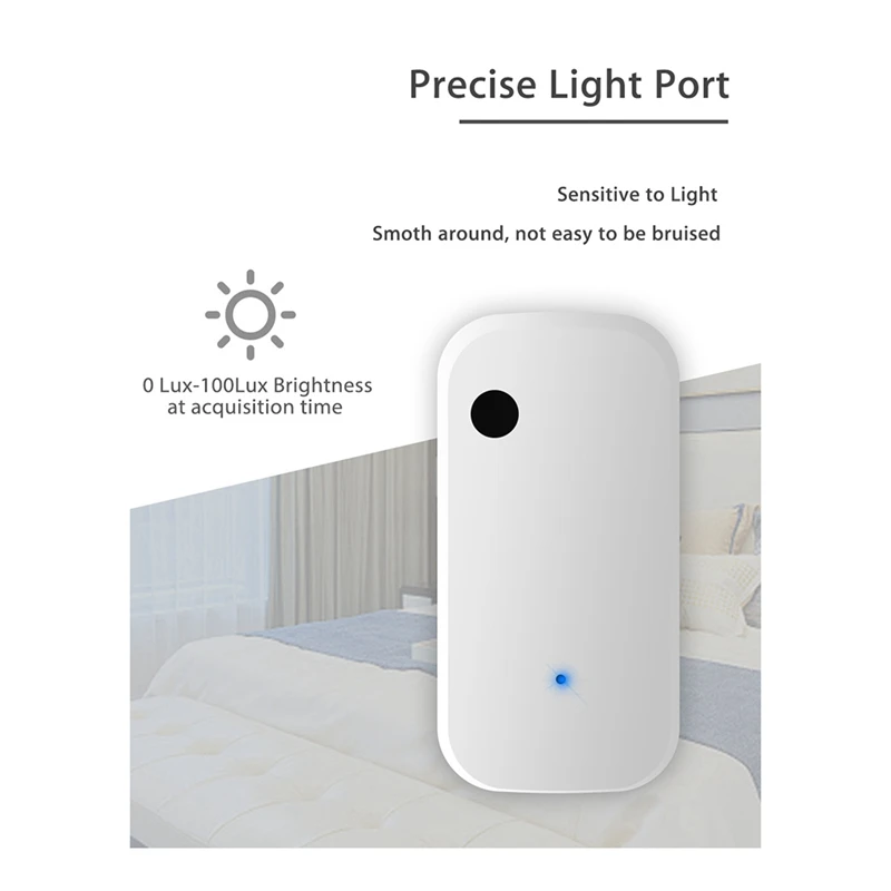 Tuya Zigbee Light Sensor Smart Home Illumination Sensor APP Linkage Control Brightness Detector Illumination Automation