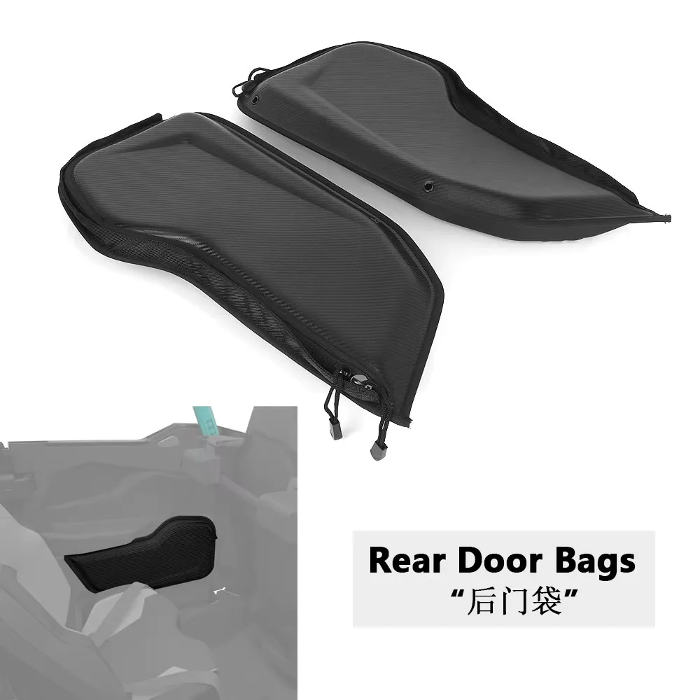 UTV Accessories PRO XP Carbon fiber Look Side Storage Bag Passenger Rear Door Bags For RZR PRO XP 4 PRO S Pro R