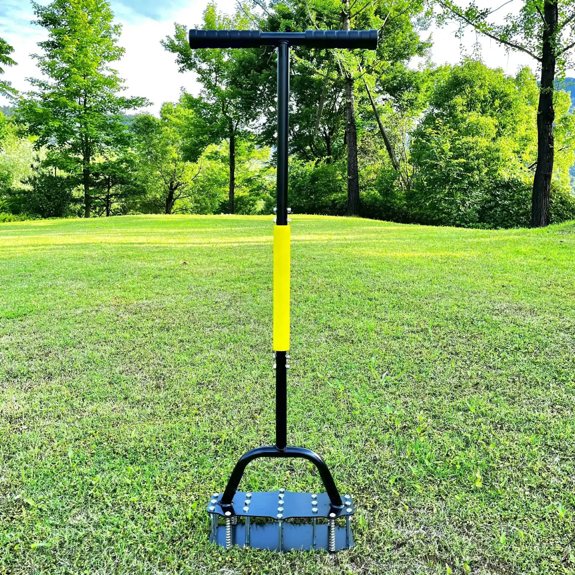 Manual Garden Cultivator for Loosening Soil Stainless Steel Spring Tiller Removing Weeds & Improving Aeration Easy to Use