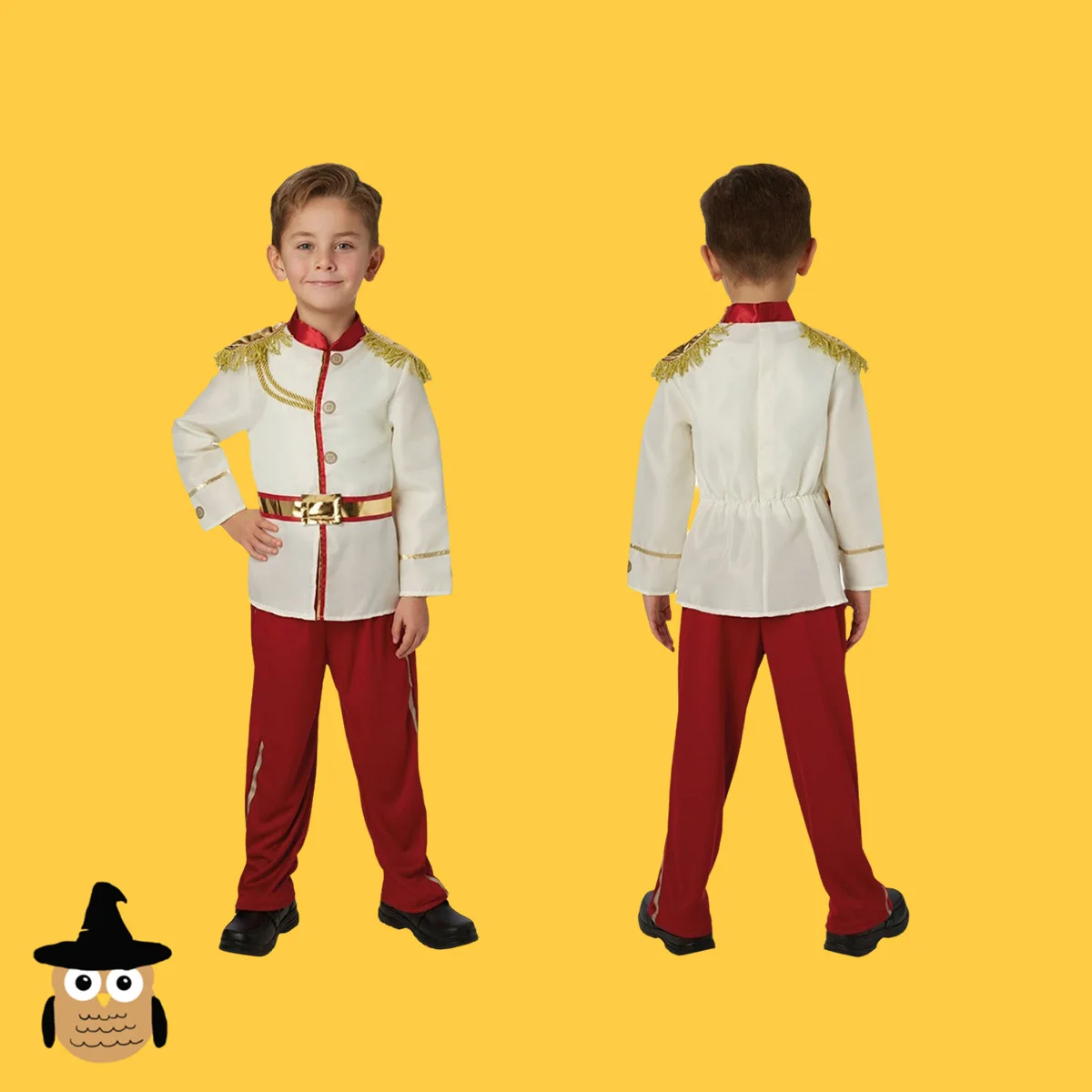 

Boys Halloween Performance Costume Handsome Prince Fairy Tale Prince Stage Performance Outfit Boy's Attractive Horseman Costume