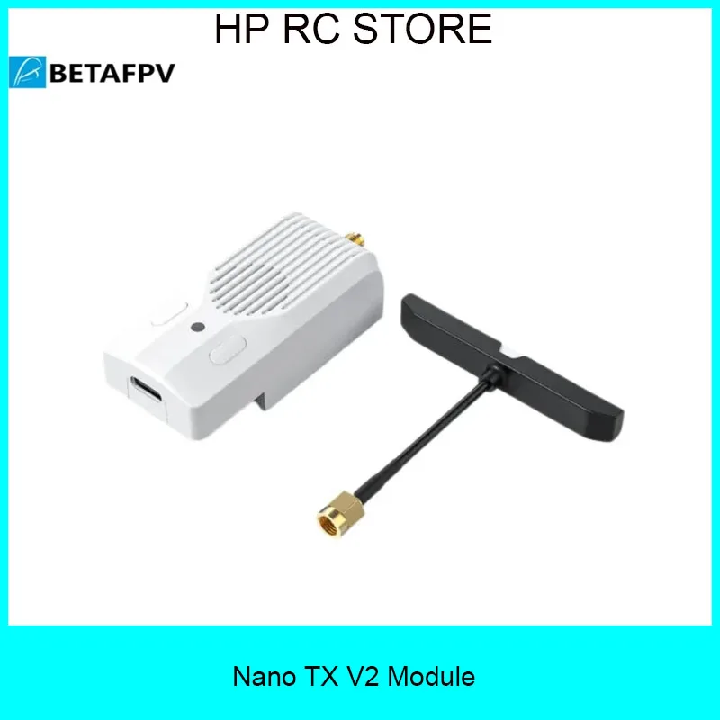 

BETAFPV Nano TX V2 ELRS V3.3 Module, 2.4G/915MHz/868MHz Multi-Band with TCXO & Cooling Fan for FPV Drones
