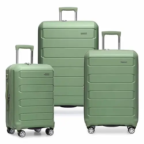 

Набор чемоданов Traveler's Choice Pagosa Indestructible Hardshell Expandable Spinner, зеленый, 3 предмета (22/26/30 дюймов)