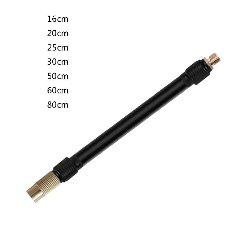 M6 Thread Extension Inflation Tube, Standard Tire Valve With Fine Teeth, Suitable For M6 Thread Integrated Air Pump